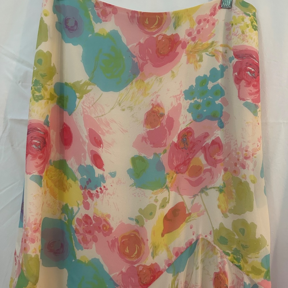 Dana Buchman Floral Spring Skirt - Picture 3 of 6